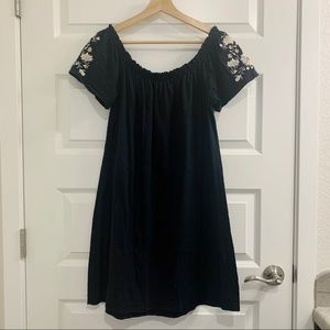 Abercrombie Off-the-Shoulder Embroidered Dress